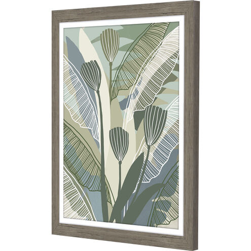 Tropical Botanical 28 X 22 inch Non-Glass Framed Art