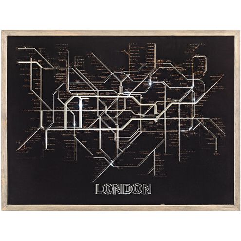 Tubetime Black with Graywash Framed Wall Art