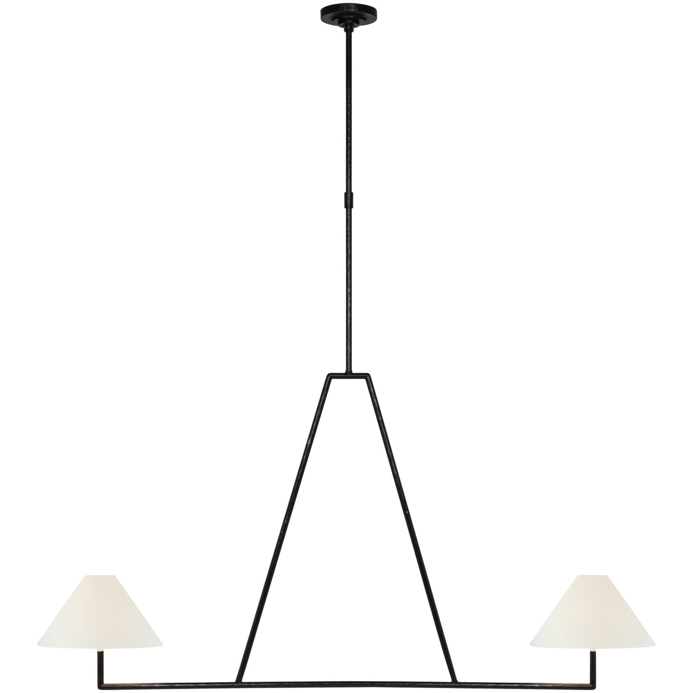 Chapman & Myers Ashton LED 58.75 inch Aged Iron Sculpted Chandelier Ceiling Light