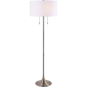 Stowe 14 inch 150.00 watt Antique Brass Floor Lamp Portable Light