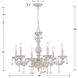Paris Market 6 Light 28 inch Antique White Chandelier Ceiling Light in Clear Spectra