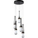 Link 5 Light 13 inch Oil Rubbed Bronze Pendant Ceiling Light, Standard