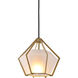 Canada 1 Light 8 inch Gold Pendant Ceiling Light