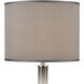 Blanco 36 inch 150.00 watt Brushed Steel Table Lamp Portable Light