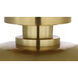 Amber Lewis Cyrus LED 8 inch Hand-Rubbed Antique Brass Flush Mount Ceiling Light