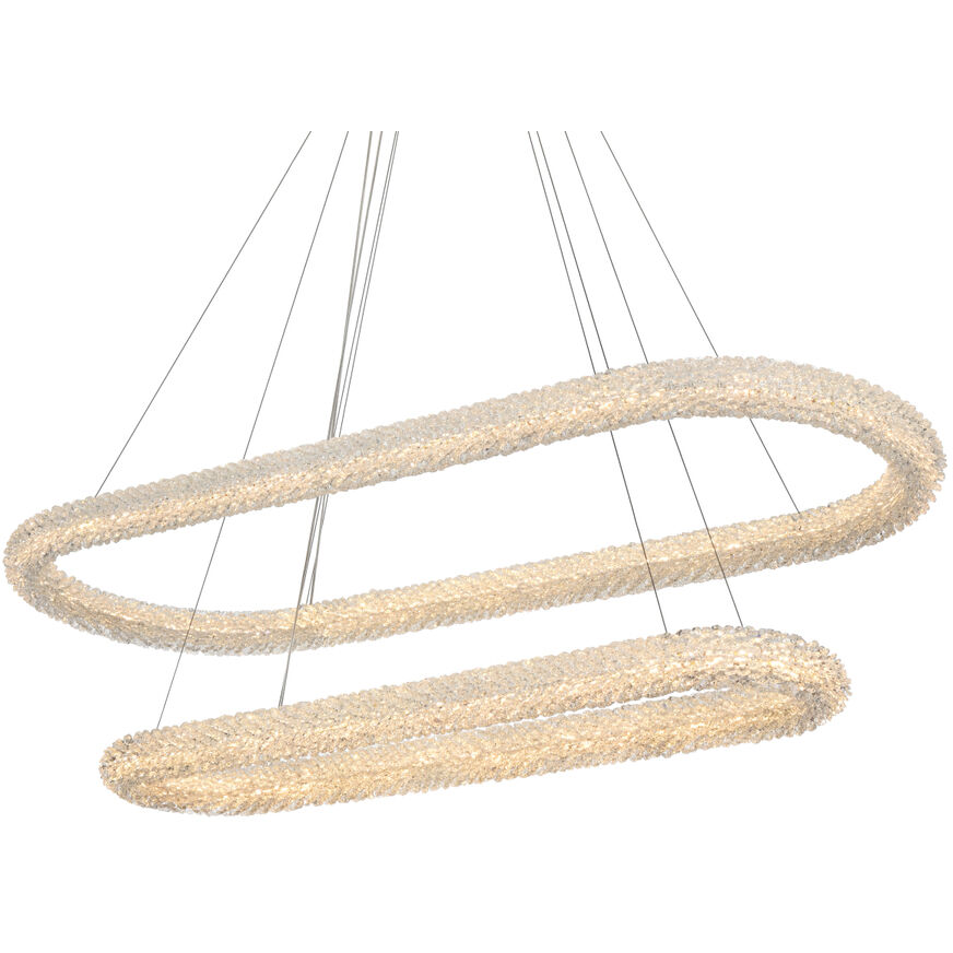 Bowen 2 Light 20 inch Satin Gold Chandelier Ceiling Light