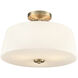 Laphia 3 Light 15.75 inch Modern Gold Semi-Flush Mount Ceiling Light