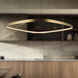 Yukon LED 39.25 inch Vintage Brass Pendant Ceiling Light