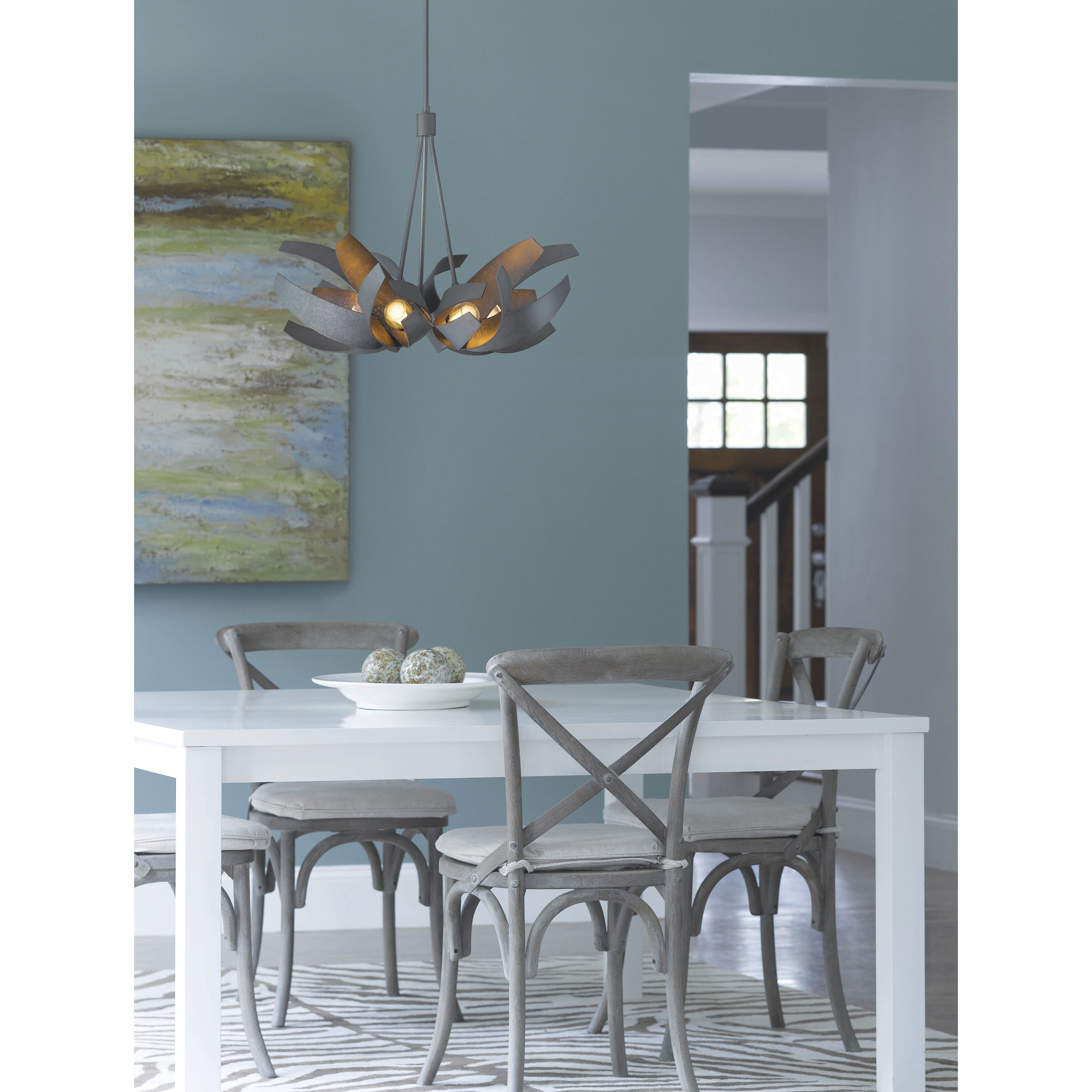 Corona 6 Light 26.9 inch Dark Smoke Dining Pendant Ceiling Light