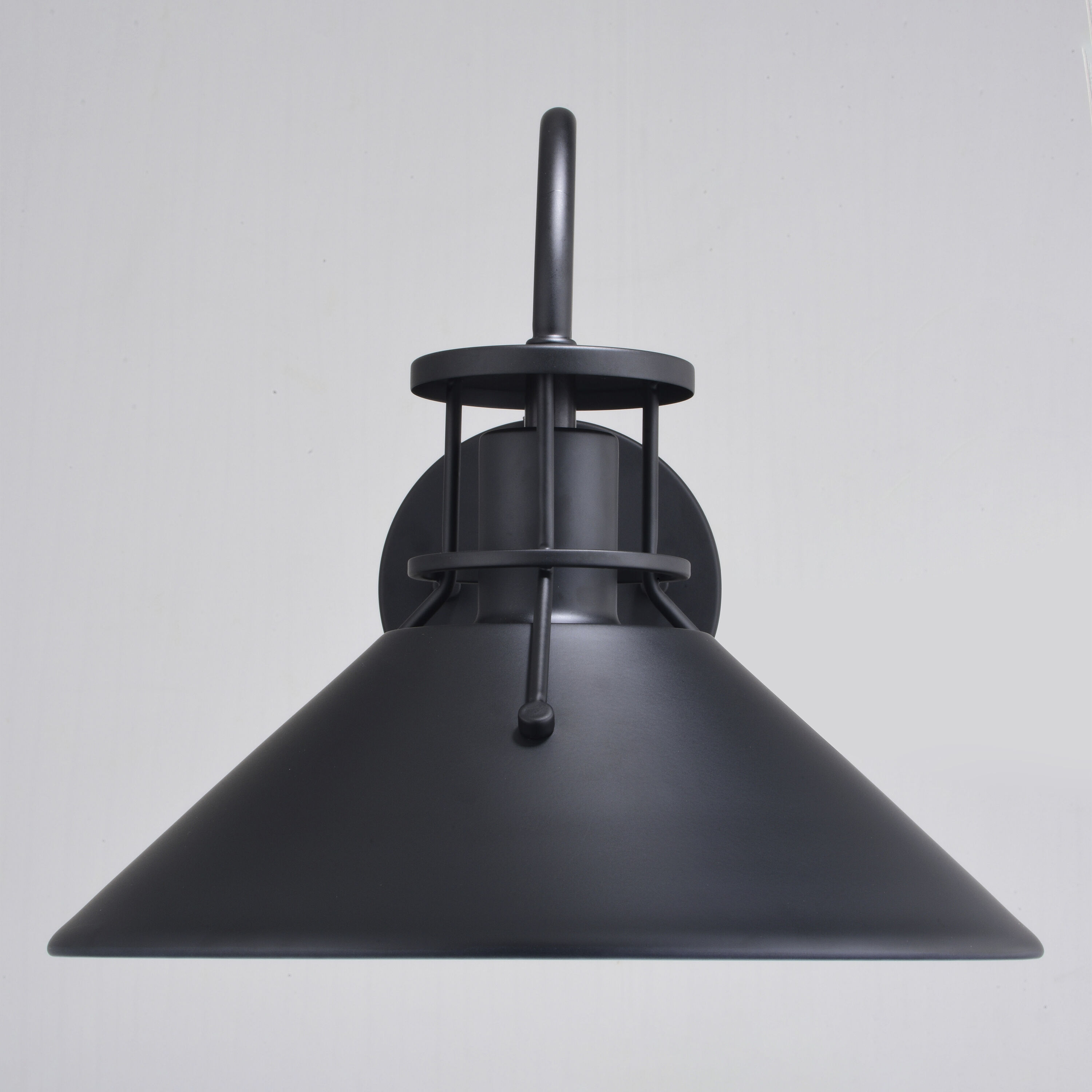 Canton LED 11 inch Matte Black and White Outdoor Wall