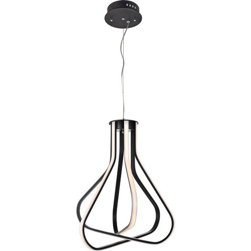 Dahlia LED 18.2 inch Black Pendant Ceiling Light