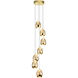 Artisan Collection/VENEZIA Series 7 Light 9 inch Gold Pendant/Chandelier Ceiling Light