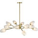 Canada 12 Light 39 inch Gold Chandelier Ceiling Light