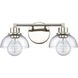 Julian 2 Light 16 inch Polished Nickel Vanity Light Wall Light