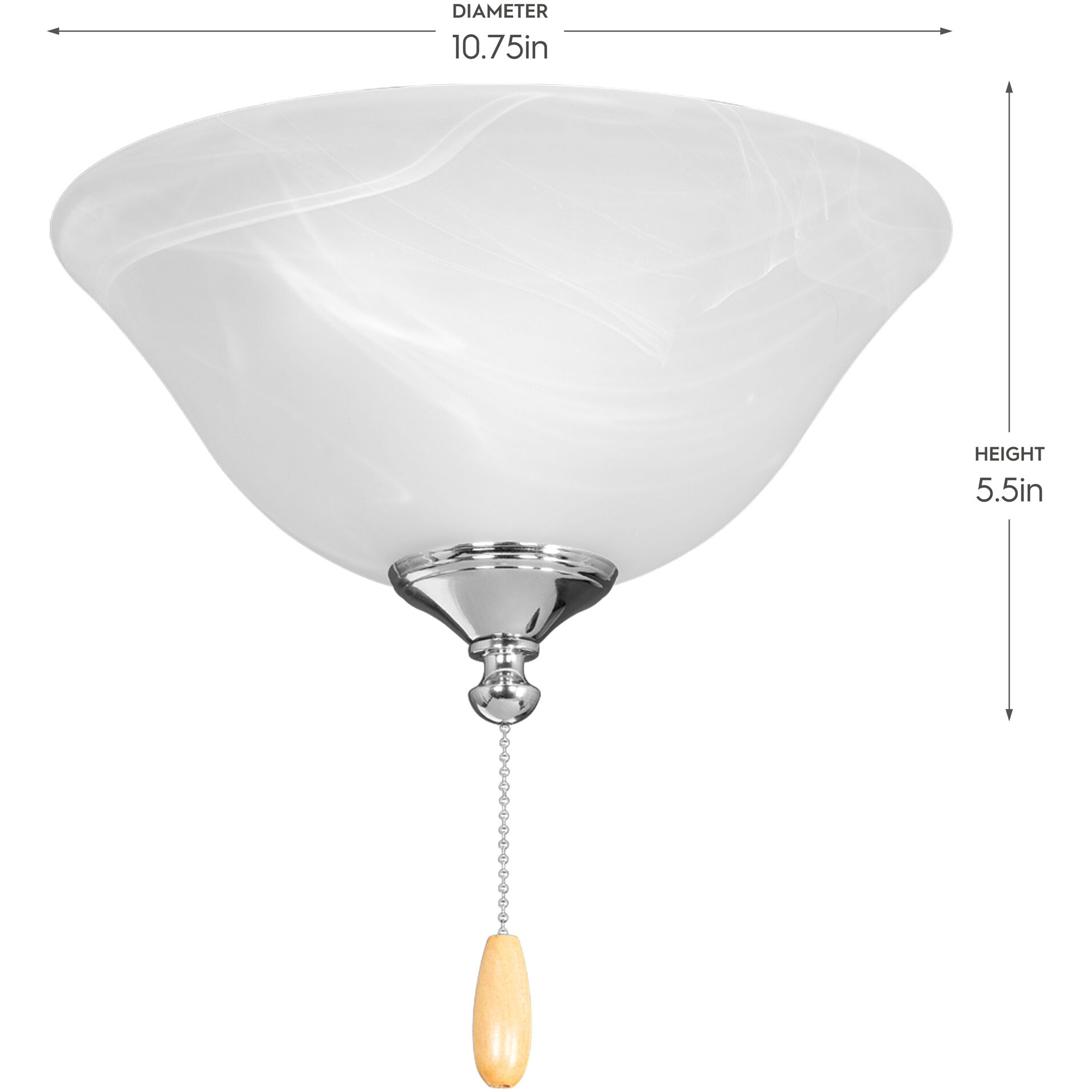 AirPro LED Unfinished Fan Light Kit