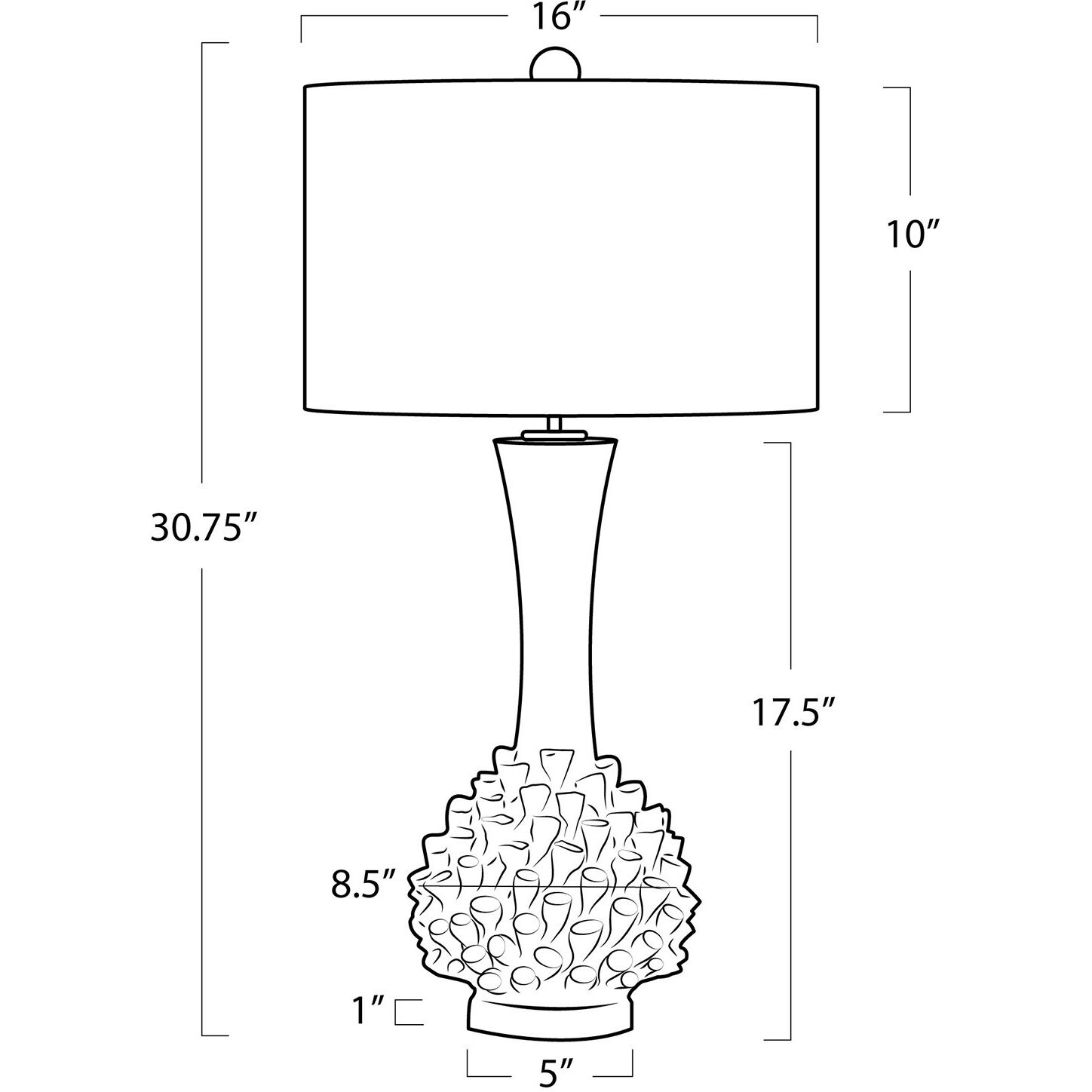 Lydia 30.75 inch 150.00 watt White Table Lamp Portable Light
