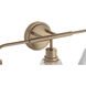 Pleated 3 Light 25 inch Premium Bronze Vanity Light Wall Light