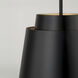 Pratt 1 Light 13 inch Matte Black Pendant Ceiling Light