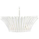 Reina 8 Light 33.75 inch Textured Plaster Chandelier Ceiling Light
