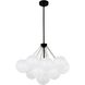 Miles LED 27 inch Matte Black Chandelier Ceiling Light