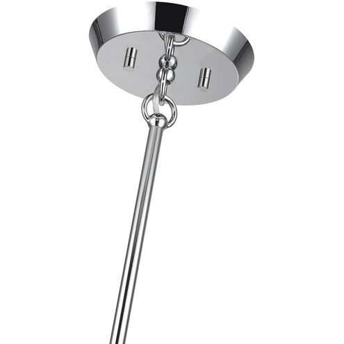 Soho 10 Light 28 inch Polished Chrome with Polished Brass Accents Chandelier Ceiling Light