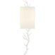 Baneberry 1 Light 8 inch Gesso White Wall Sconce Wall Light, Left