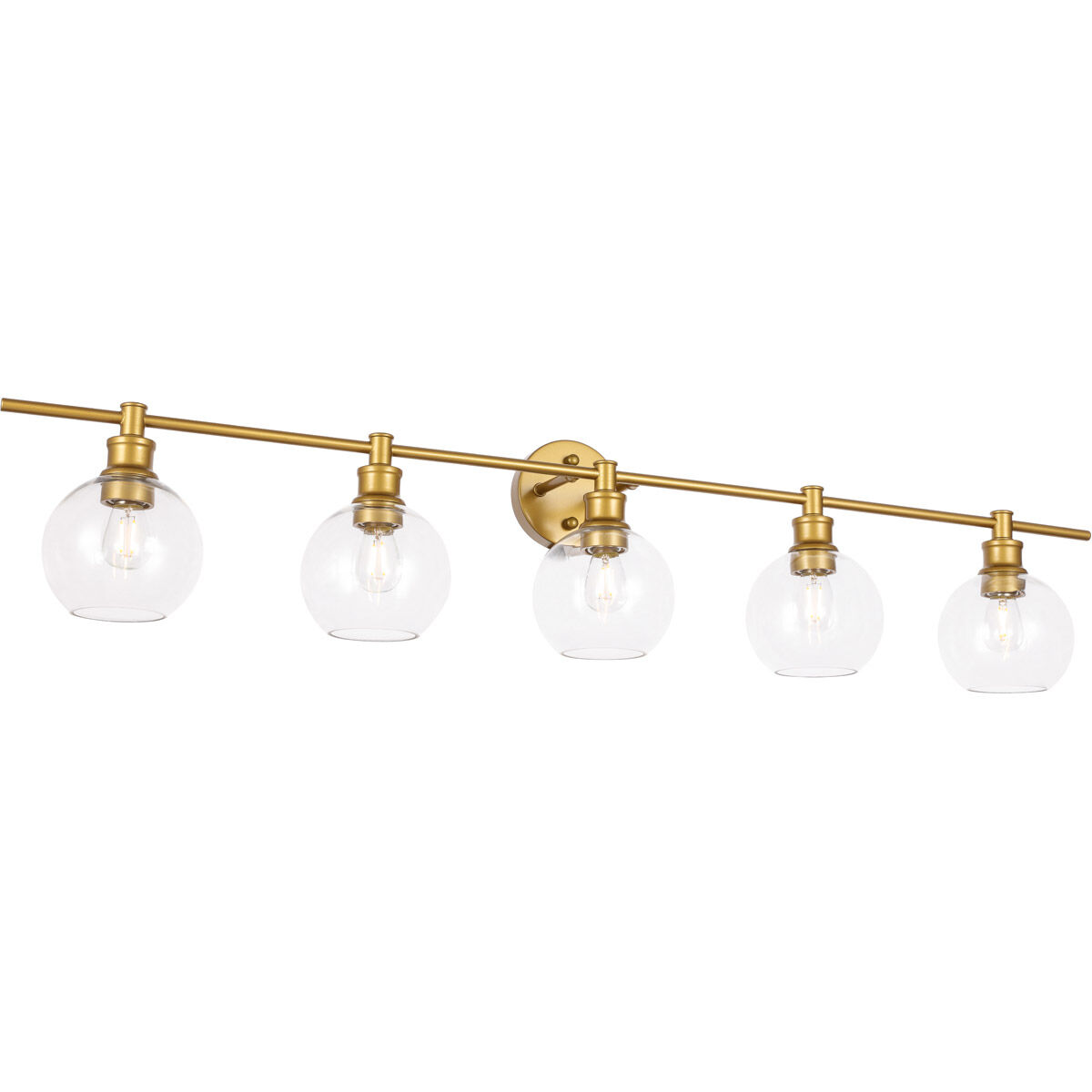 Collier 5 Light 47 inch Brass Wall sconce Wall Light