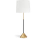 Parasol 29 inch 100.00 watt Gold Leaf Table Lamp Portable Light