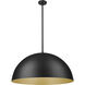 Vega 3 Light 31.5 inch Matte Black Pendant Ceiling Light