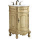 Danville 19 X 19 X 36 inch Antique Beige Vanity Sink Set