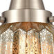 Franklin Restoration Chatham LED 6 inch Brushed Satin Nickel Flush Mount Ceiling Light in Mercury Glass