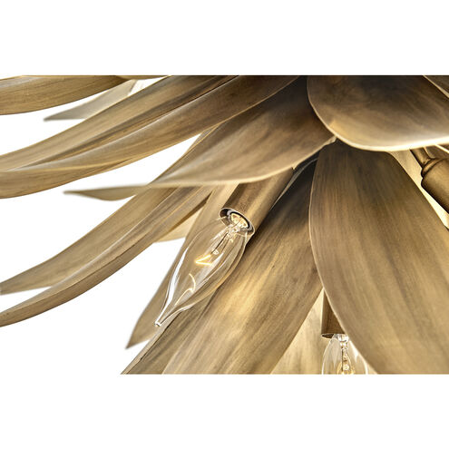 Agave LED 26 inch Burnished Gold Chandelier Ceiling Light
