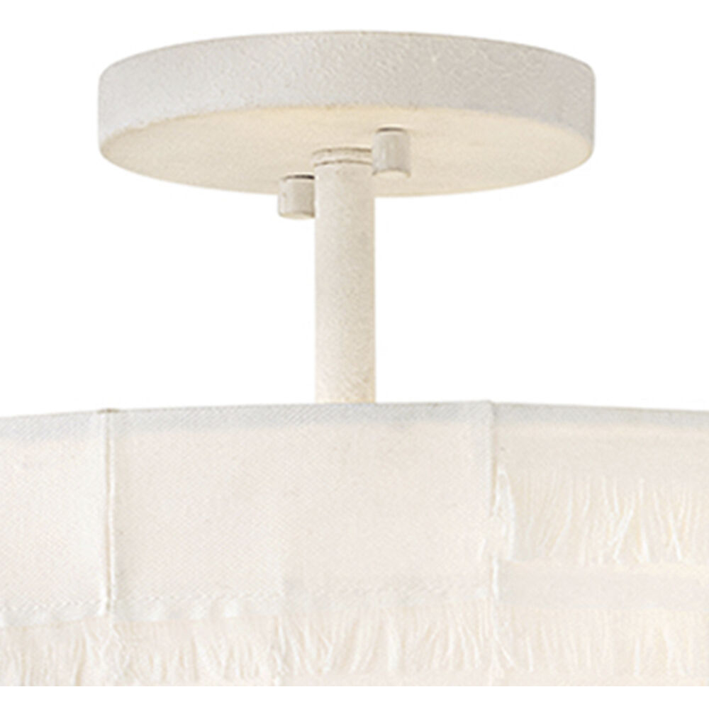 Lisa McDennon Baya 4 Light 18 inch Textured Plaster Semi-flush Mount Ceiling Light