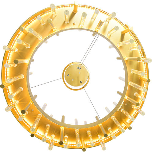 Millipede LED 26 inch Satin Gold Chandelier Ceiling Light
