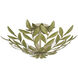 Broche 4 Light 20.75 inch Champagne Green Tea Semi Flush Ceiling Light