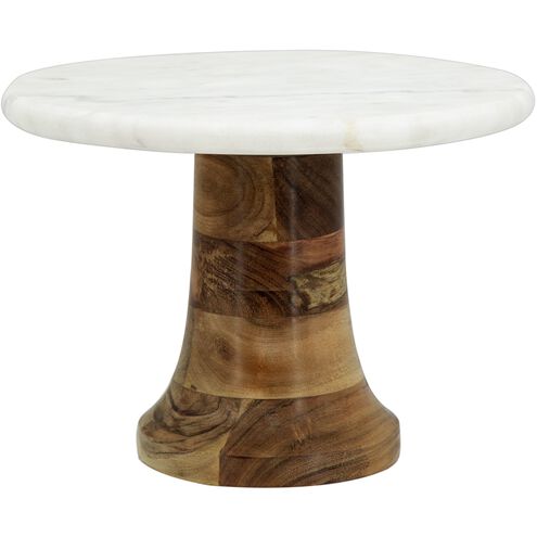 Carolyn White/Brown Cake Plate