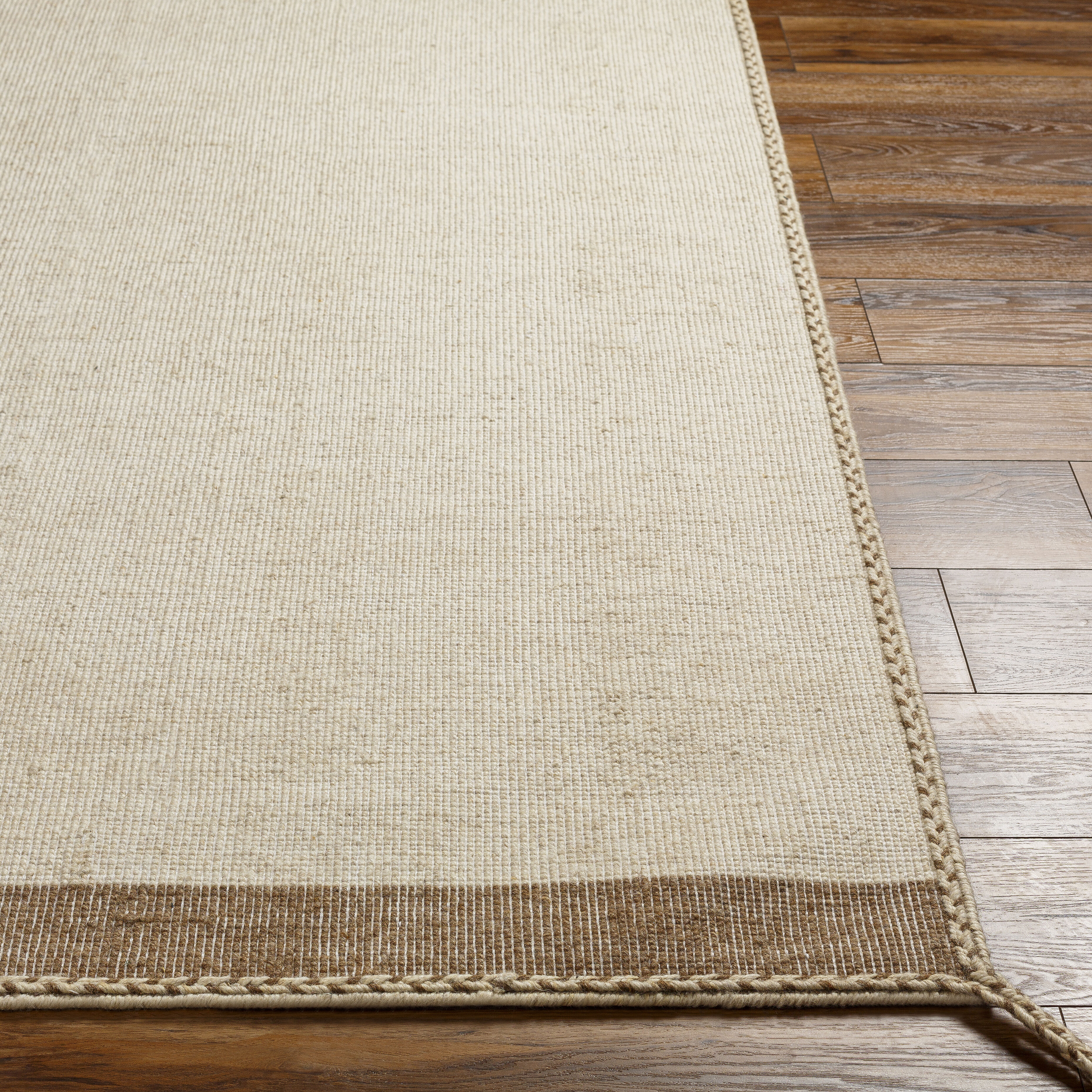 Bushra 90 X 60 inch Tan Rug, Rectangle