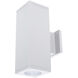 Cube Arch LED 6 inch White Sconce Wall Light in 2700K, 85, 35, F-38 Degrees, A - Away fr wall