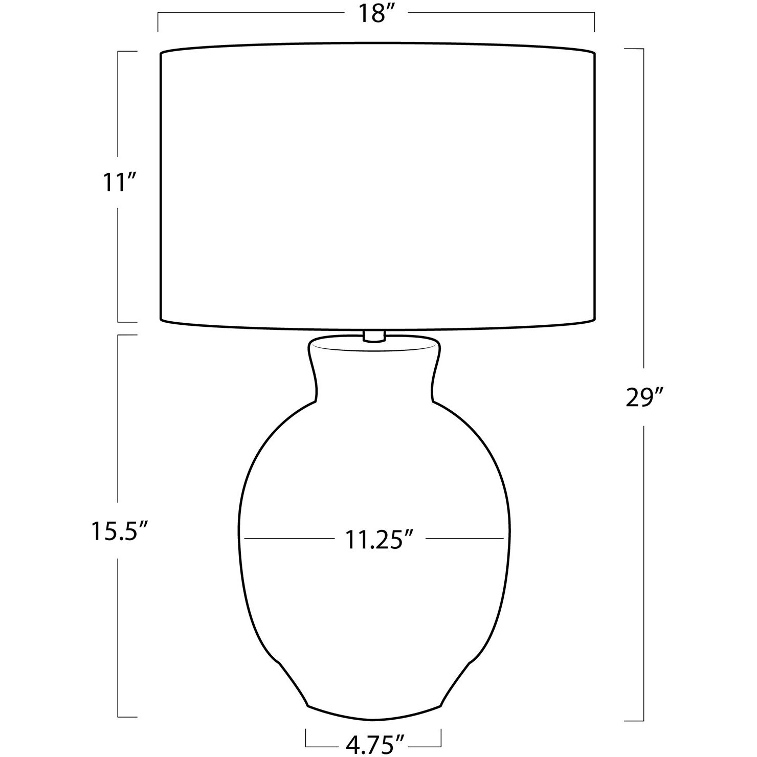 Willow 29 inch 150.00 watt White Table Lamp Portable Light