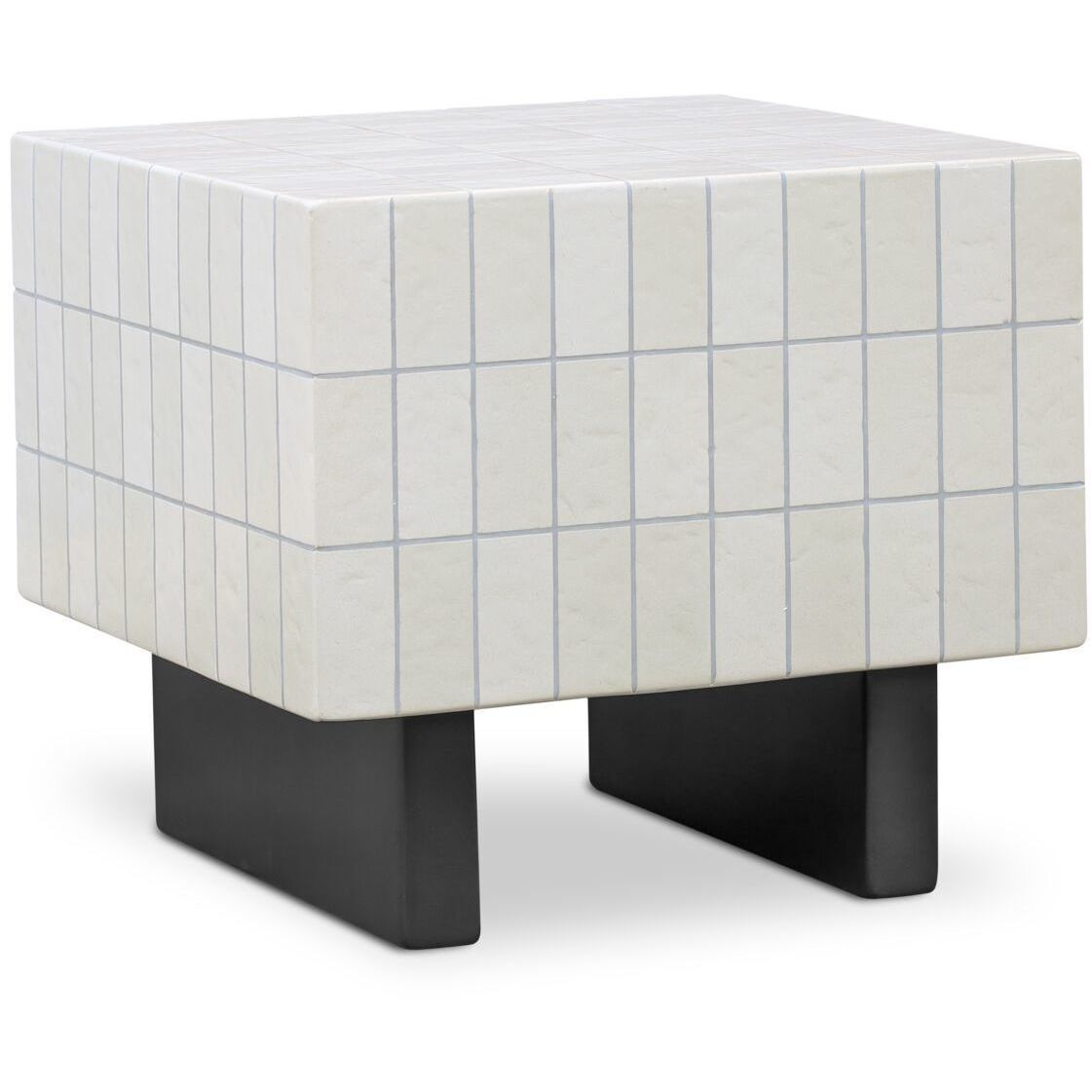 Farren 20 X 20 inch White Outdoor Side Table