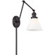 Industrial 60 watt Oil Rubbed Bronze Adjustable Wall Sconce Wall Light