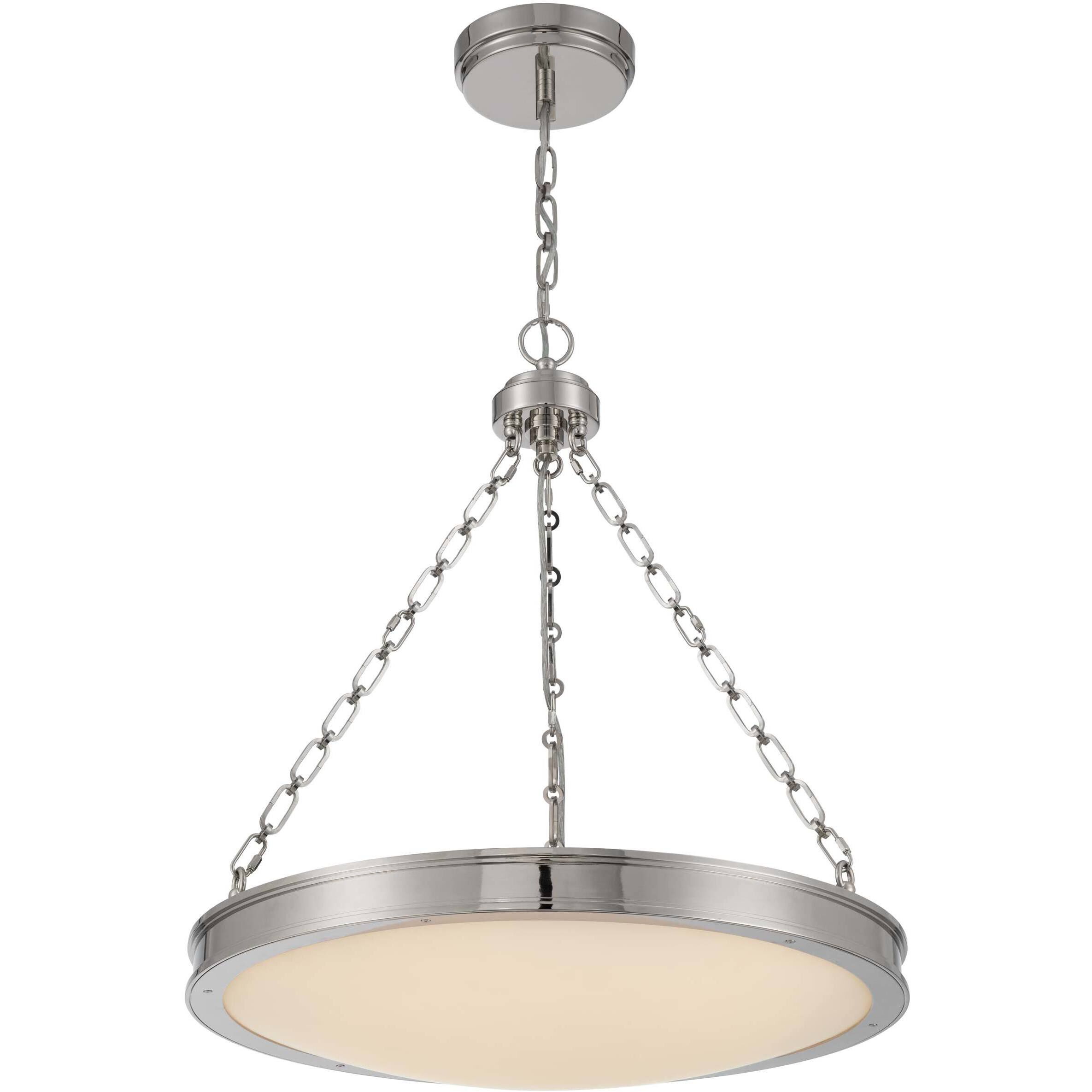 Cameron 1 Light 24 inch Polished Nickel Pendant Ceiling Light
