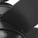 Bardot 44 inch Matte Black with Matte Black/Greyed Walnut Blades Ceiling Fan