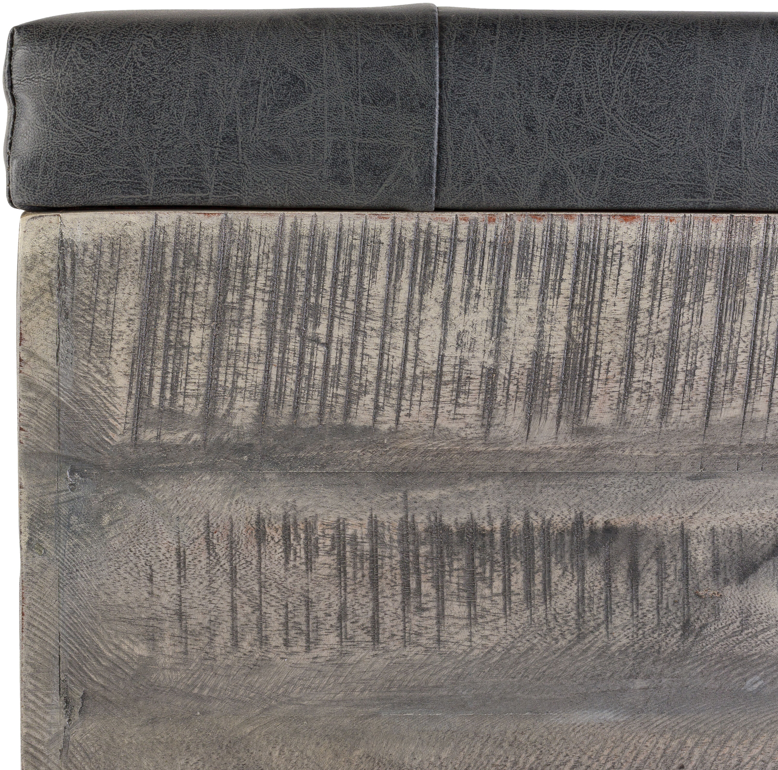 Kassi 18 inch Charcoal Storage Ottoman