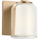 Drew & Jonathan Holden 1 Light 6.67 inch Satin Brass Bath Sconce Wall Light in LED
