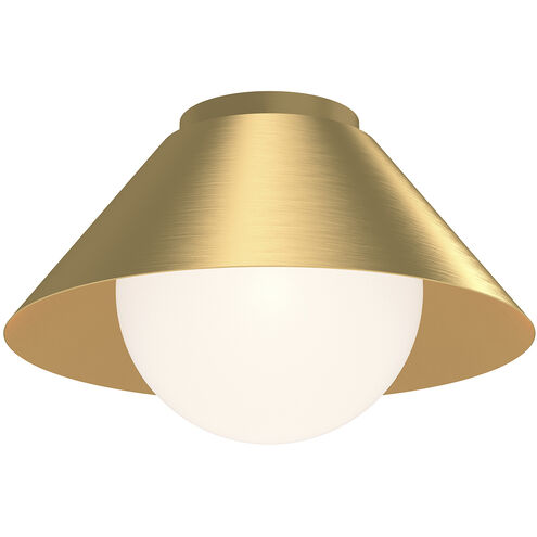 Alora Mood Remy 1 Light 13.5 inch Brushed Gold Flush Mount Ceiling Light
