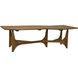 Fenton 60.5 X 30.5 inch Gold Teak Coffee Table