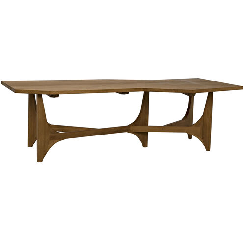 Fenton 60.5 X 30.5 inch Gold Teak Coffee Table