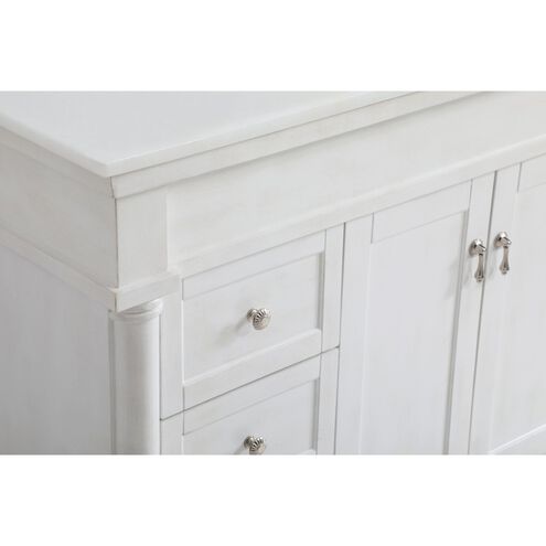Lexington 48 X 21.5 X 35 inch Antique White Vanity Sink Set