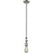 Franklin Restoration Bridgeton 1 Light 16 inch Brushed Satin Nickel Mini Pendant Ceiling Light in Incandescent, Seedy